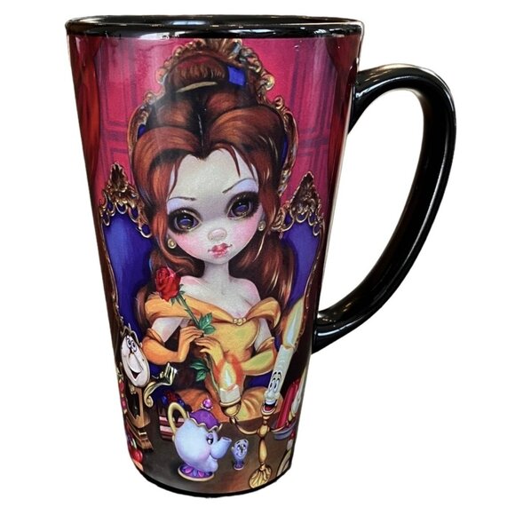 COPY - Disney WonderGround Gallery Belle TALL Coffee Cup/Mug by Jasmine Becket … - Picture 1 of 15